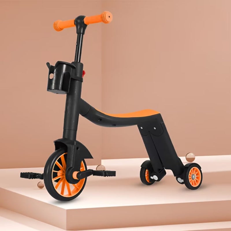 3 in 1 Kids Scooter and Bike, Adjustable Toddler Balance Bike with Durable Plastic Shell, for Boys and Girls Age 2-8 Years Code 1888, From - kids Topia