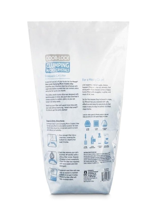 So Phresh Scoopable Odor-Lock Clumping Micro Crystal Cat Litter in Blue Silica 8 lbs. - Image 2