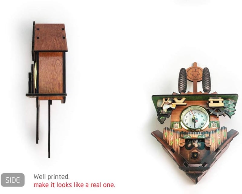 klarako Cuckoo Clock Wall Clock with Bird, Watch, Children Decoration, Home Time Watch  F - Image 4