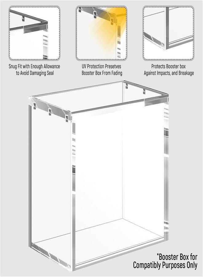 Heetobcos Booster Box Acrylic Case Protector - 8mm + 5mm Thick Clear Acrylic with 5x3mm Strong Magnets - Compatible with Booster Boxes - Image 5