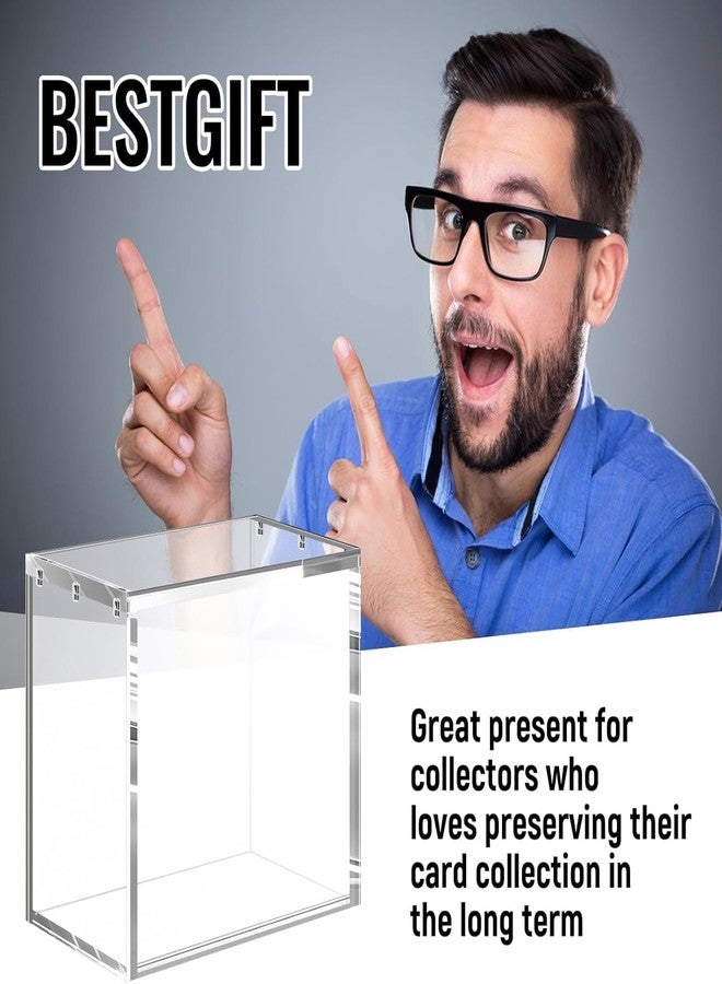 Heetobcos Booster Box Acrylic Case Protector - 8mm + 5mm Thick Clear Acrylic with 5x3mm Strong Magnets - Compatible with Booster Boxes - Image 4
