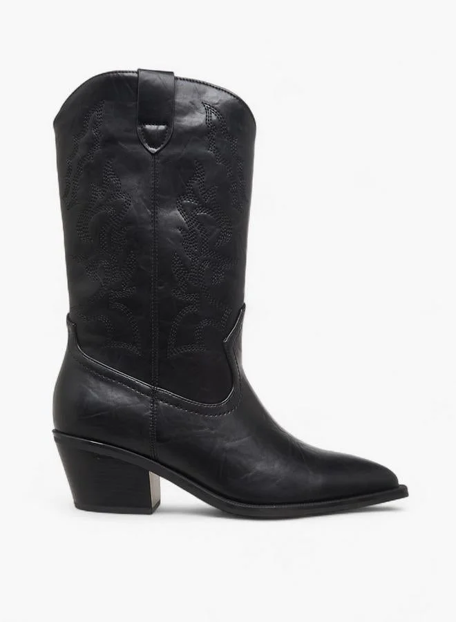 Flora Bella By Shoexpress Women Embroidered High Shaft Boots