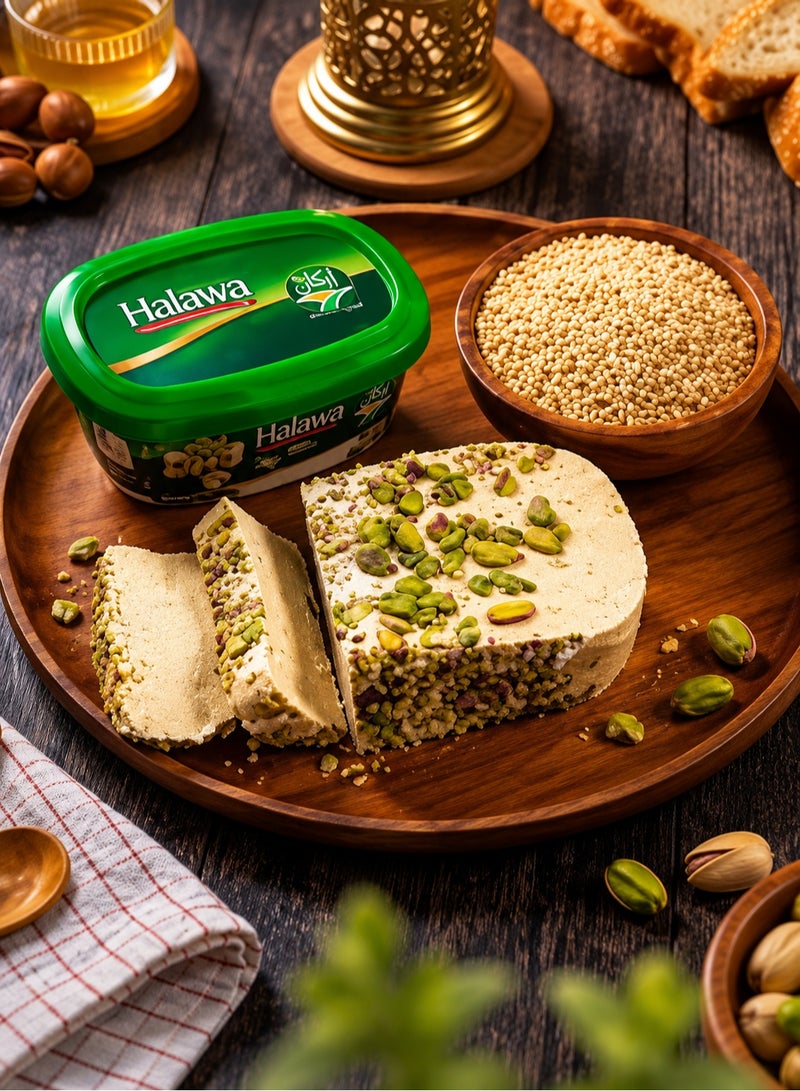 Arkan Premium Tahini Halva with Pistachio – 300g – Smooth Texture & Authentic Rich Nutty Flavor - Image 5