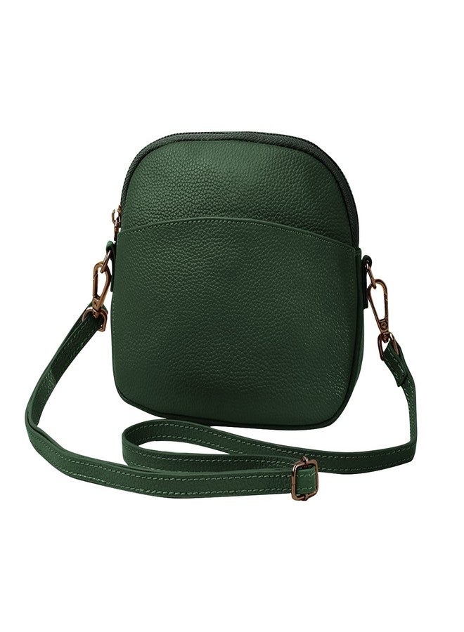 FANDARE Women Shoulder Bags Genuine Leather Purse Lightweight Satchel for Sport Work Hiking Shop Crossbody Bag Green - Image 1