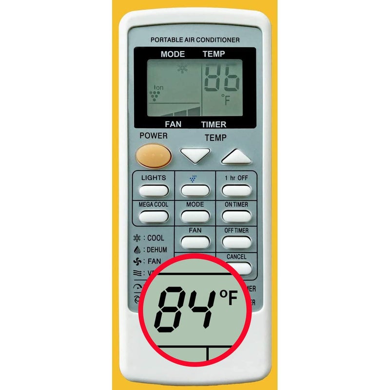 CHOUBENBEN Replacement for Sharp Portable Air Conditioner Remote Control CRMCA705JBEZ CVP09LV AYA9GR CV2P10SC CVP09LX CVP10LC CVP10MC CVP10NC CVP10NCD CVP10NCR CVP10PC CVP10PCD CVP10PCR Fahrenheit