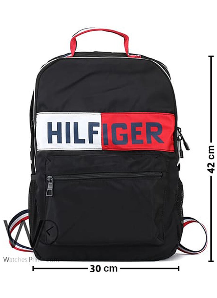 Tommy Hilfiger Plus Tommy Hilfiger Backpack Black Colorblock Bag  - Image 3