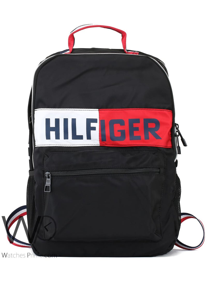 Tommy Hilfiger Plus Tommy Hilfiger Backpack Black Colorblock Bag  - Image 2