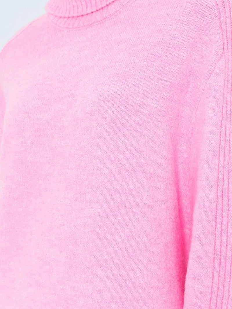 Mixray Loose Fit Turtleneck Knit Sweater - Image 4