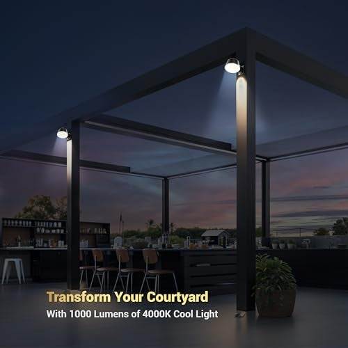 Dylect® Luxe Super Bright LED Solar Down Light Outdoor for Home Entrance, Wall, Garden, Balcony/Solar Home Décor Light | Guaranteed 24Hr Runtime with Motion Sensor | IP65 Waterproof (Natural White) - Image 2