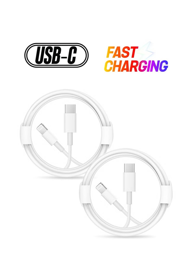 IAF 2 Pack iPhone Fast Charger Lightning Cable Type C Power Delivery Charging Cord for iPhone 14 13 Pro Max 13 Pro 12 Mini 11 XR XS X 8 SE, iPad  - Image 1