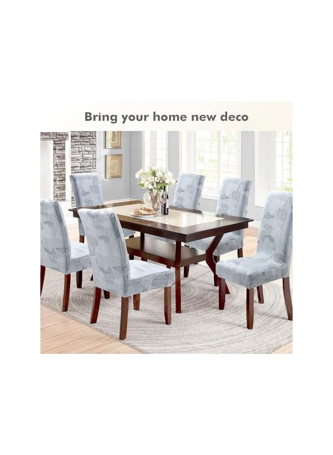 The Bros Dining Room Chair Covers, 4 Pack Super Fit Stretch Removable Washable Short Dining Chair Protector Cover Seat Slipcover, for Hotel, Dining Room, Ceremony, Banquet Wedding Party - Image 2