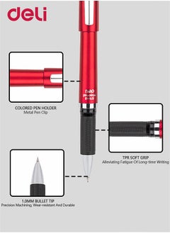 Deli Refillable Ballpoint Pen Fine Point 0.5mm for Home Office and School Suitable for Students Staffs and Teachers Black Ink  - Image 2