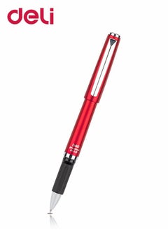Deli Refillable Ballpoint Pen Fine Point 0.5mm for Home Office and School Suitable for Students Staffs and Teachers Black Ink  - Image 1