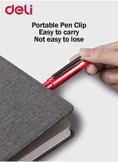 Deli Refillable Ballpoint Pen Fine Point 0.5mm for Home Office and School Suitable for Students Staffs and Teachers Black Ink  - Image 5