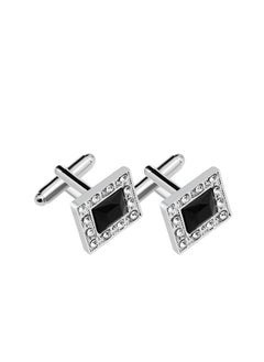 TOVELE5 Stylish jewel set square shirt cufflinks 