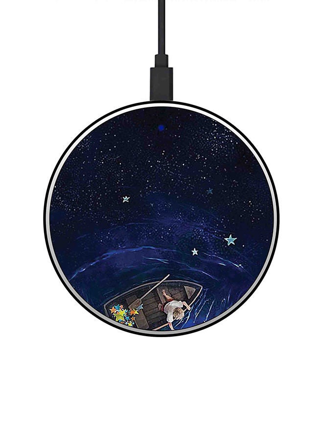 NIBEMINENT 15W Ultra Slim Fast Wireless Charger Multicolour