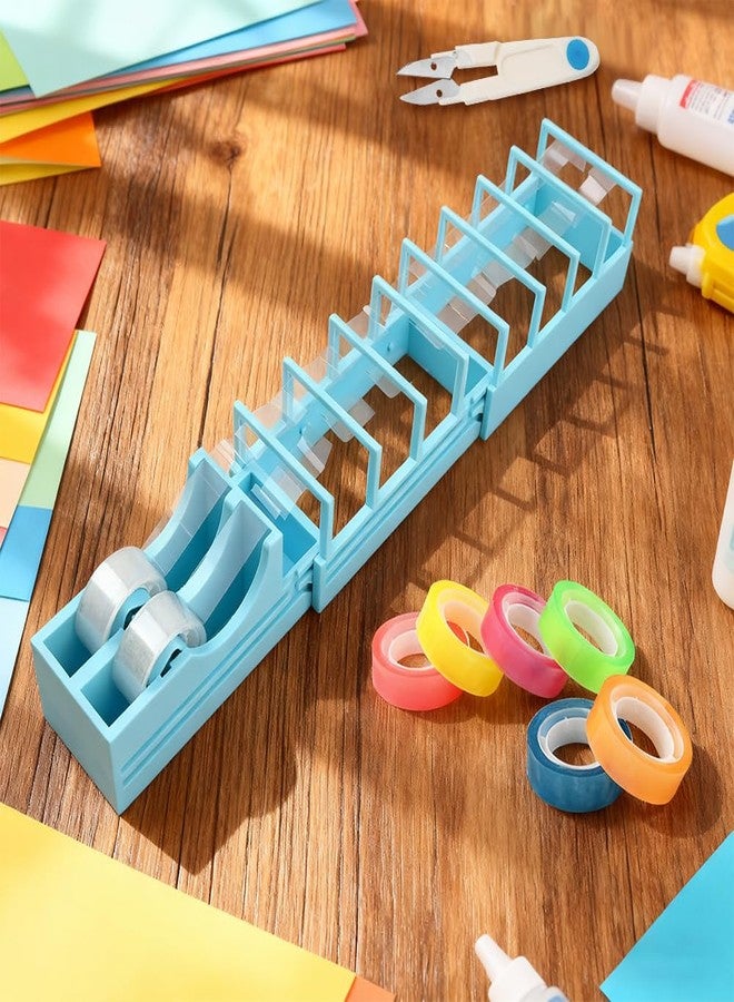 Yonderfume 18 Strip Fast Tape Dispenser, Blade-Free Wrapping Paper Cutter and Tapes Dispenser, Double-Sided Tape Dispense r, Works with Standard for Gift Wrapping & Crafts, Christmas - Image 5