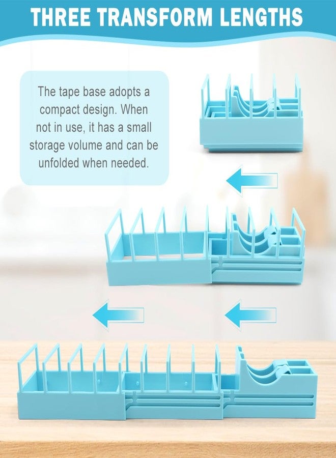 Yonderfume 18 Strip Fast Tape Dispenser, Blade-Free Wrapping Paper Cutter and Tapes Dispenser, Double-Sided Tape Dispense r, Works with Standard for Gift Wrapping & Crafts, Christmas - Image 3