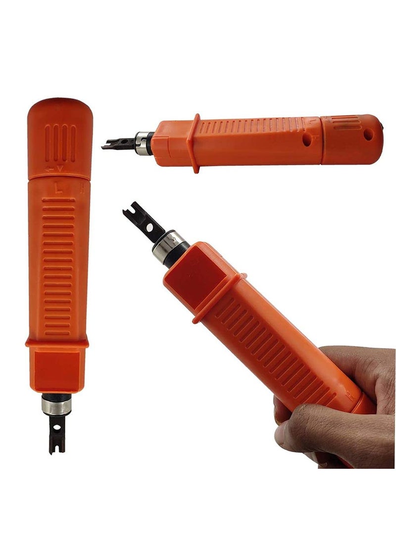 DIY Crafts DIY DIYC13980 Crafts Professional Cable Cat5 RJ11 RJ45 Network Punch Down Impact Tool Home Improvement DNo 69 Pack of 2 Pcs DIY Crafts  - Image 1