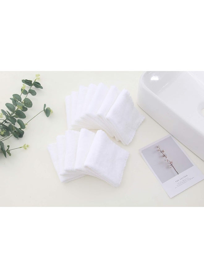 Spotted Play 12 Pack Baby Washcloths - Extra Absorbent and Soft Wash Clothes for Newborns, Infants and Toddlers (White) - Image 4