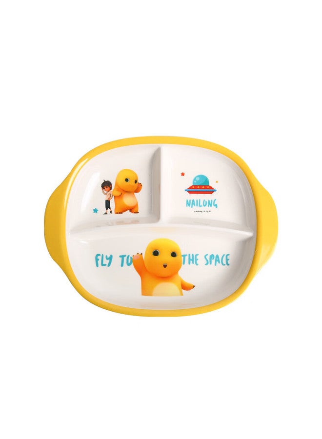 Wuhemai Children's Tableware Divided Plate, Baby Eating Bowl, Boys' Home Use Anti-fall Anti-scald Cute Complementary Food Bowl - Image 2