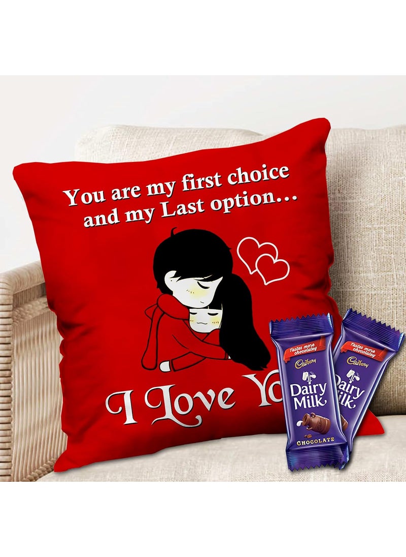 Midiron Midiron Romantic Gift for Wife Husband Girlfriend Boyfriend Someone Special On Birthday Anniversary Valentine and Special Occasion Dairy Milk Gift Pack IZ21DairyMilk2CU16STLove77 