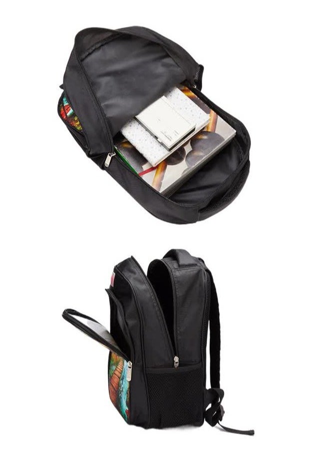Generic - New product cross-border two-piece set 3D digital color printing casual primary school student schoolbag + pencil bag,2-5-Large + pencil case - Image 1