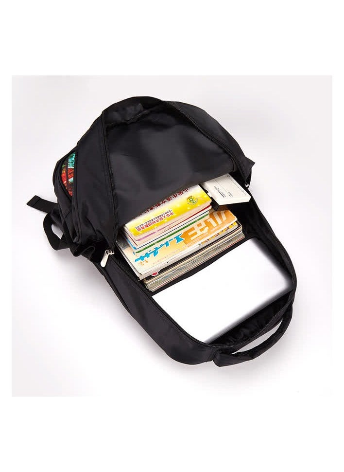 Generic - New product cross-border two-piece set 3D digital color printing casual primary school student schoolbag + pencil bag,2-5-Large + pencil case - Image 1