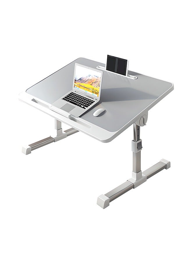Generic Liftable Laptop Table, Foldable Portable Bed Table, Rounded Corner Design Non-Slip Card Slot Bookshelf, Suitable for Home, School, Outdoor - Image 1
