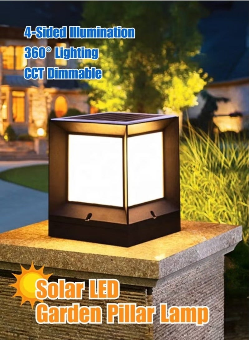 XiuWoo Solar LED Outdoor Deck Light, Outdoor Solar Lighting, Solar Yard Light Pier Mount Light Solar Post Cap Light  - Image 3