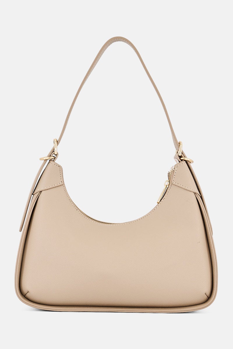 Kathy Ireland Women Brand Logo Shoulder Bag, Simlpe Taupe - Image 4