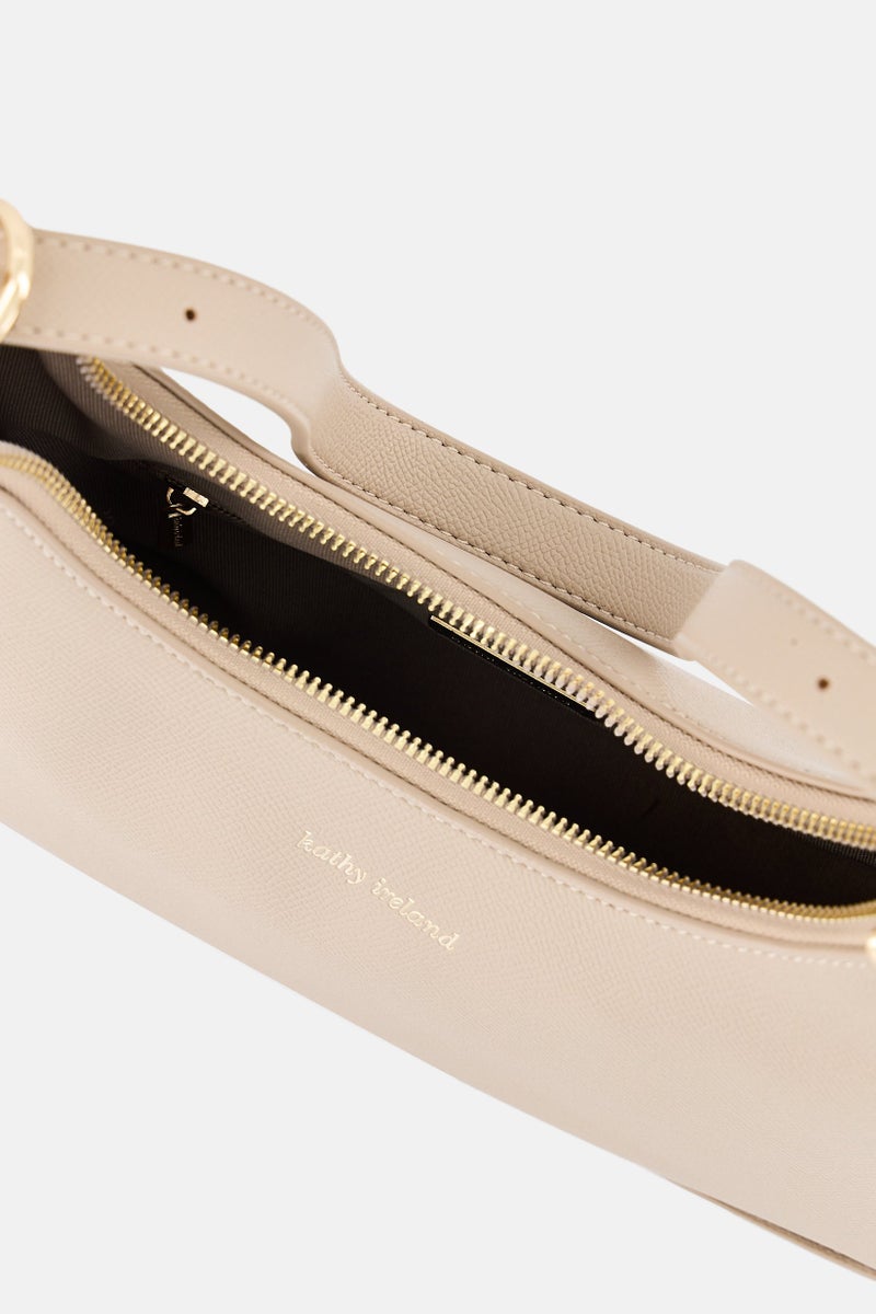 Kathy Ireland Women Brand Logo Shoulder Bag, Simlpe Taupe - Image 2