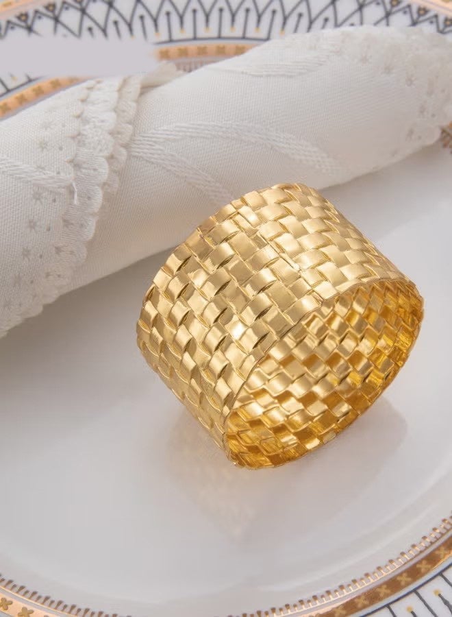 واي جيه 6 قطع حلقة منديل مشبك منديل لتزيين طاولة العشاء لحفلة عشاء أو زفاف - Image 4