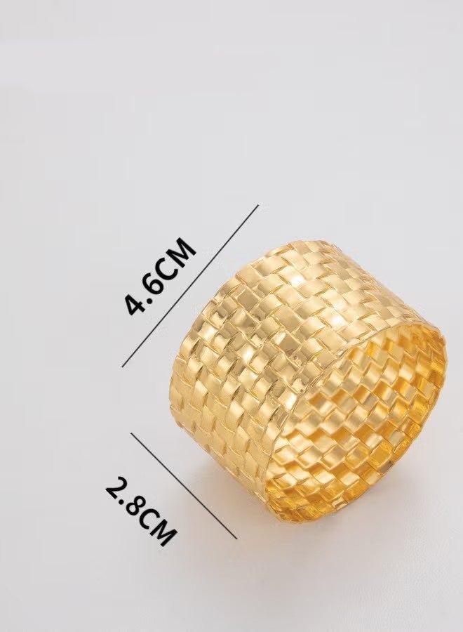 واي جيه 6 قطع حلقة منديل مشبك منديل لتزيين طاولة العشاء لحفلة عشاء أو زفاف - Image 5