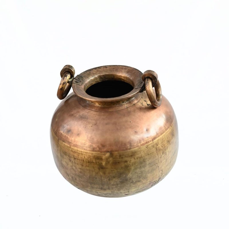Indune Lifestyle Indune Lifestyle Antique Heavy Copper and Brass Vessel  - Image 1