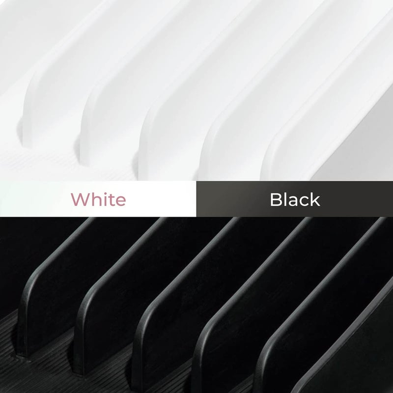 InterDesign iDesign The Sarah Tanno Collection Silicone Makeup Palette Holder and Cosmetic Organizer, Black - Image 3