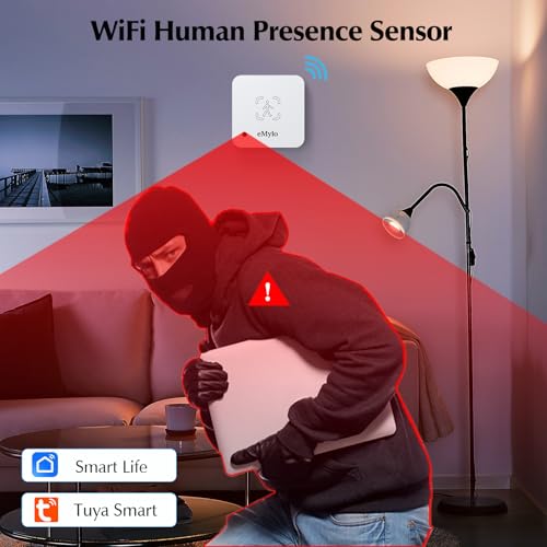 eMylo WiFi Human Presence Sensor 3 Pack WiFi Millimeter Wave Radar Detection No Hub Needed 247 Smart Motion Detection for Home Business Compatible with TUYASmart Life24 GHz WiFi Required - Image 3