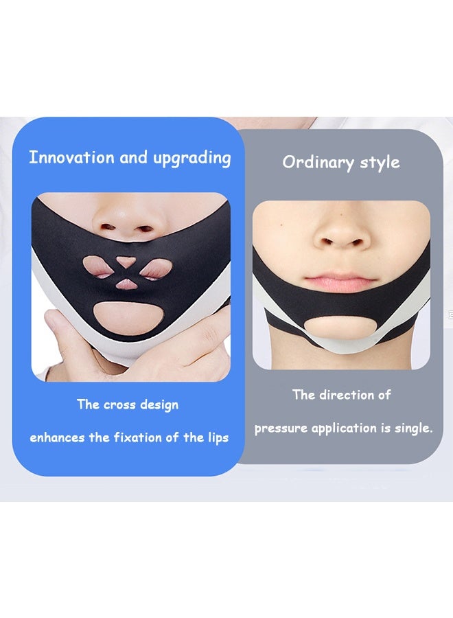 Gecomo 2 PCS Breathable kids Anti Snoring Chin Strap, Correction of Open Mouth Respiratory Resistance to Snoring Strap, Adjustable Breathable Comfortable Anti Snoring Chin Strap for kids - Image 3