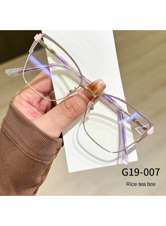 نظارات النيو أولترا لايت بوكس سويت غيرل بير فيس المضادة للضوء الأزرق والمتغيرة اللون، موديل فلات لايت العصرية - Image 2