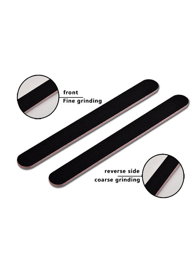 15-Piece Professional Double Sided Nail File Black - Image 2