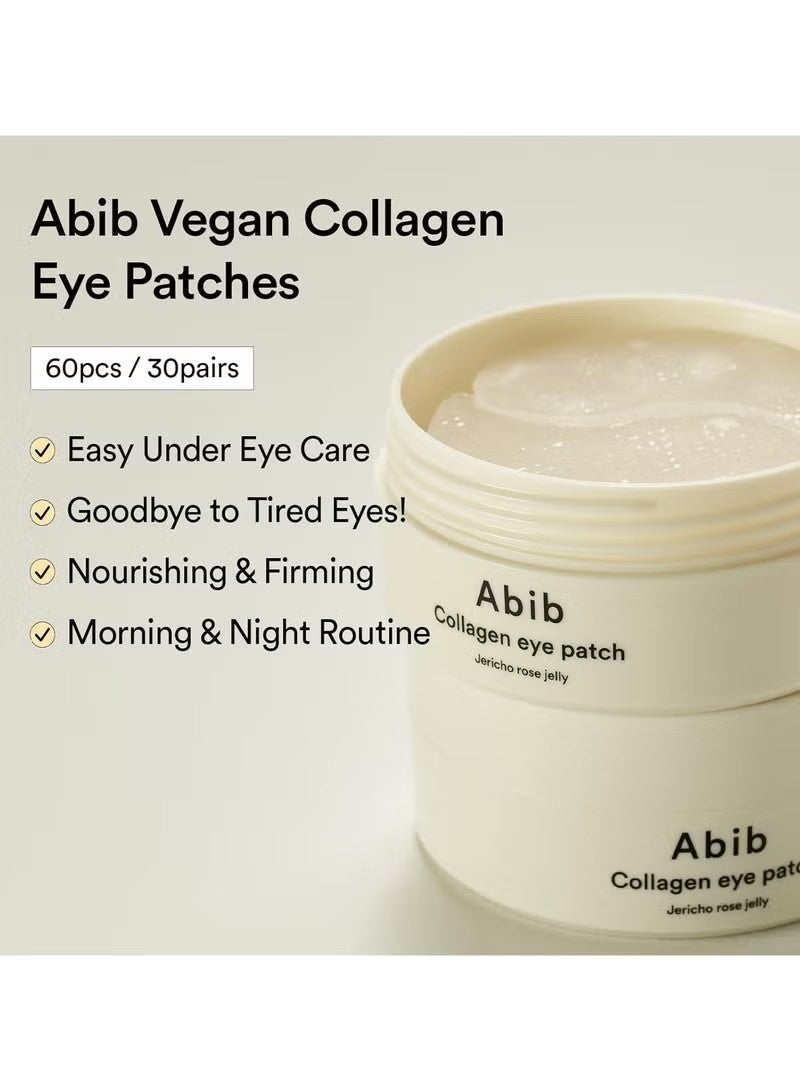 abib Collagen Eye Patch Jericho Rose Jelly 60 Patches, Korean Under Eye Patches for Puffy Eyes and Dark Circles, Anti-Wrinkle, Collagen, Caffeine, Niacinamide, Ceramide, Antioxidant, Skin Care - Image 4