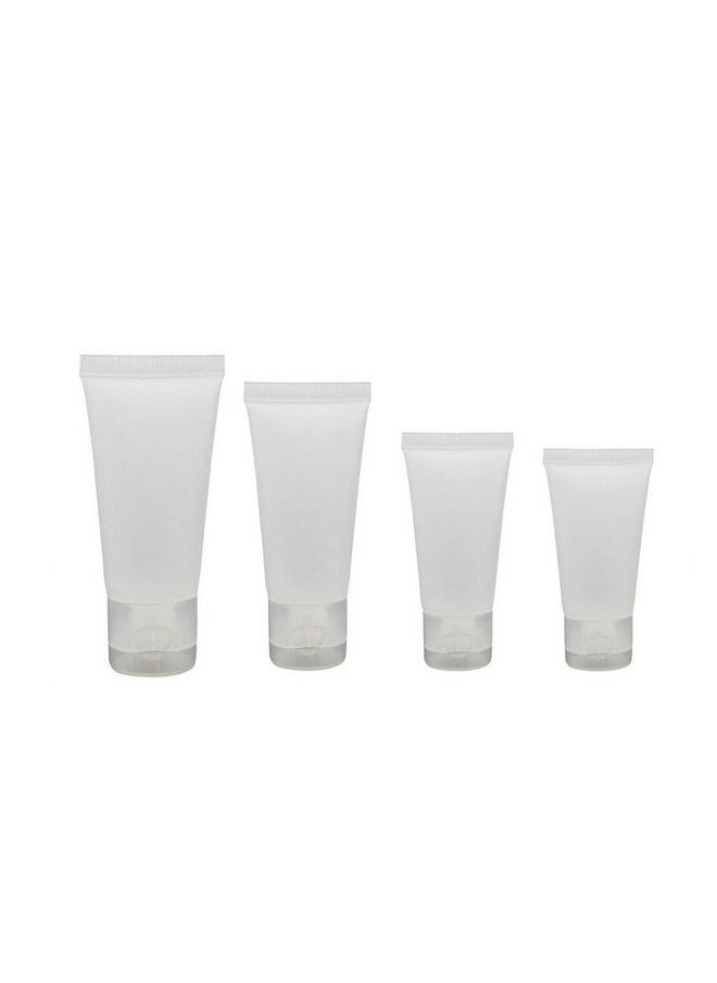 UPSTORE - 20Pcs Emply Plastic Cosmetic Soft Tube Vial Bottles With Flip Cover Makeup Travel Sample Packing Storage Holder Container For Facial Cleanser(100Ml/3.4Oz) - Image 1