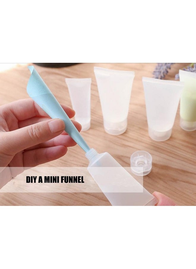 UPSTORE - 20Pcs Emply Plastic Cosmetic Soft Tube Vial Bottles With Flip Cover Makeup Travel Sample Packing Storage Holder Container For Facial Cleanser(100Ml/3.4Oz) - Image 1