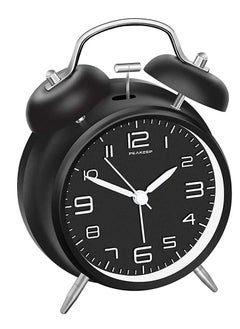 Generic Twin Bell Alarm Clock Non Ticking Backlight Battery Operated  - Image 1