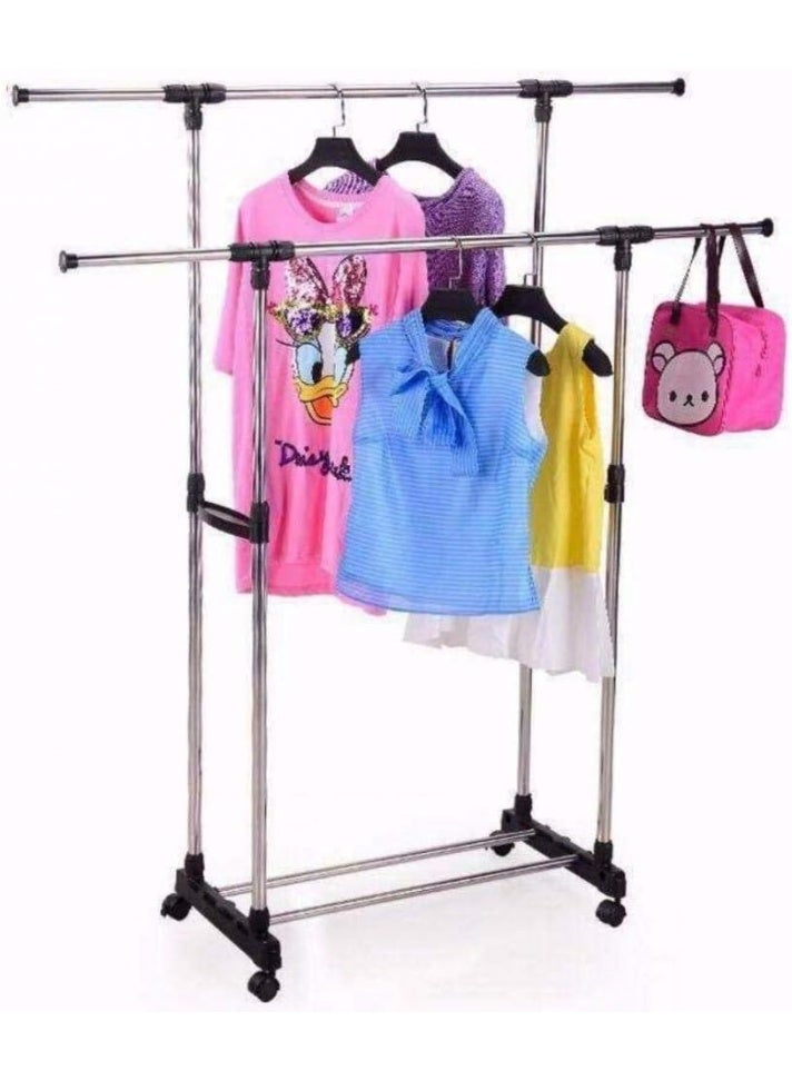 Detachable portable coat hanger hot new design extended and thickened floor hanger - Image 4
