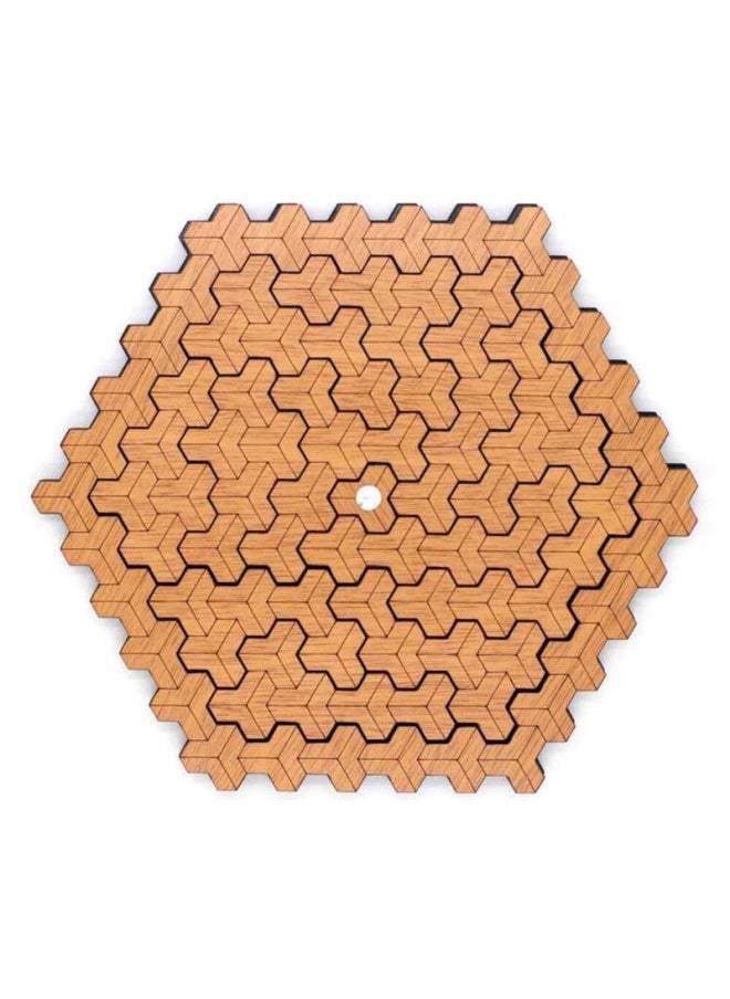 Pyramid Code Lock Wooden Unlock Box Level 10 Difficulty Brain Burning Toy Palace Bamboo Waiter Tray-Color:Elisir Cube  - Image 1