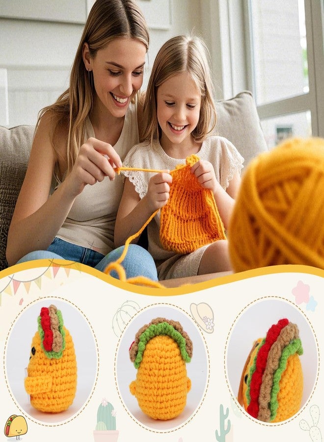 Jettryran Daughter Gifts from Mom Dad Mini Crochet Taco Daughter Birthday Gifts for Year Old Little Girl Kid from Mother Father, Daughter Christmas Easter Basket Stuffers Valentines Teen Girls Teenage Gift - Image 3