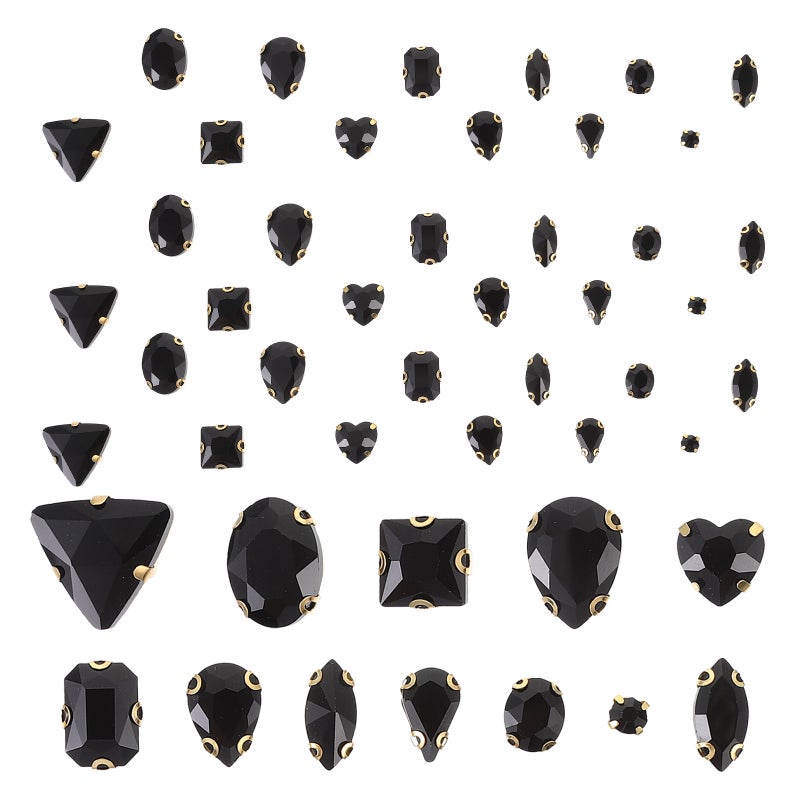 130Pcs Sew Rhinestones DIY Rhinestones Glass Decorative Materials for DIY - Image 1