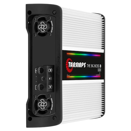 Taramp's تارامبس ذا بيغ بوس 3 مضخم صوت الباس 0.5 إلى 2 أوم 3000 واط RMS 108 تأثيرات RGB، متعدد المقاومة، قناة واحدة من الفئة D، مونوبلوك، سمارت 3k، صوت السيارة - Image 2