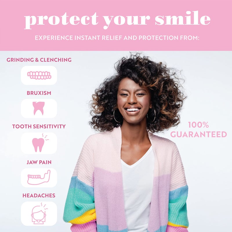CUSTMBITE Sleep Peachy Night Guard for Women - Pack of 2 Mouth Guard for Teeth Grinding, Clenching and Bruxism (Pink) - Image 2